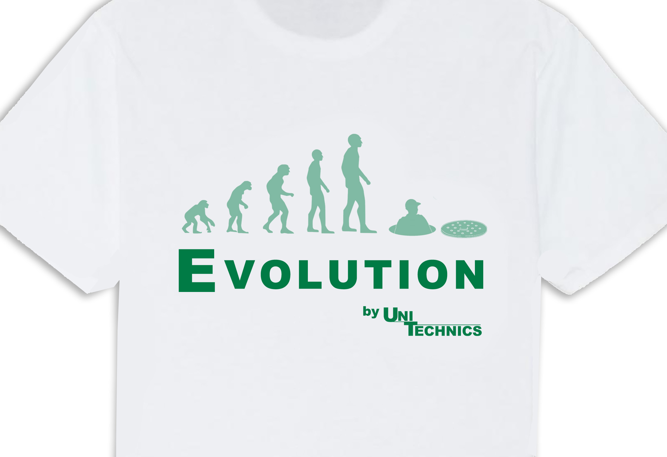 EVOLUTION Arbeits-T-Shirt  - white