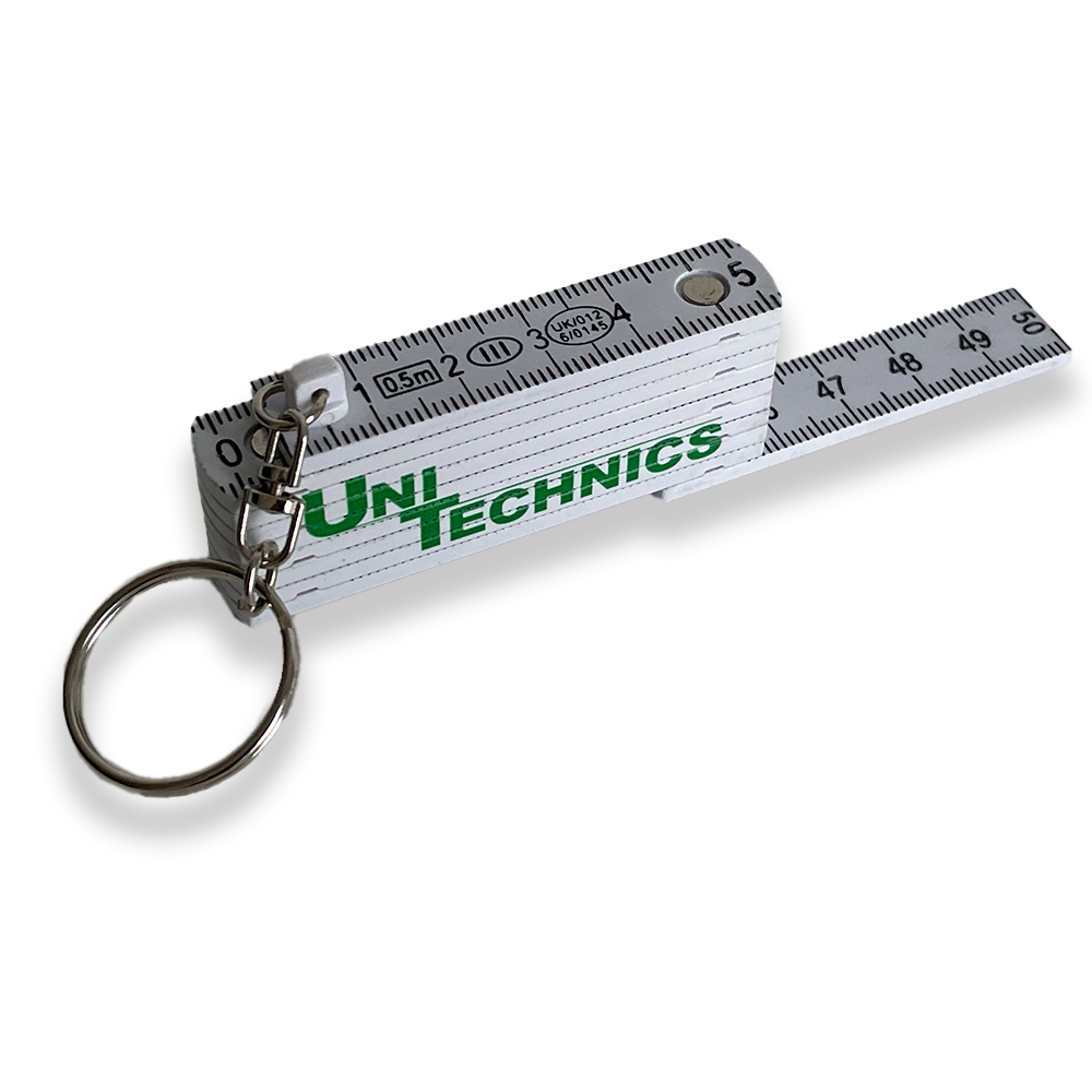 UNITECHNICS Mini- Zollstock Schlüsselanhänger