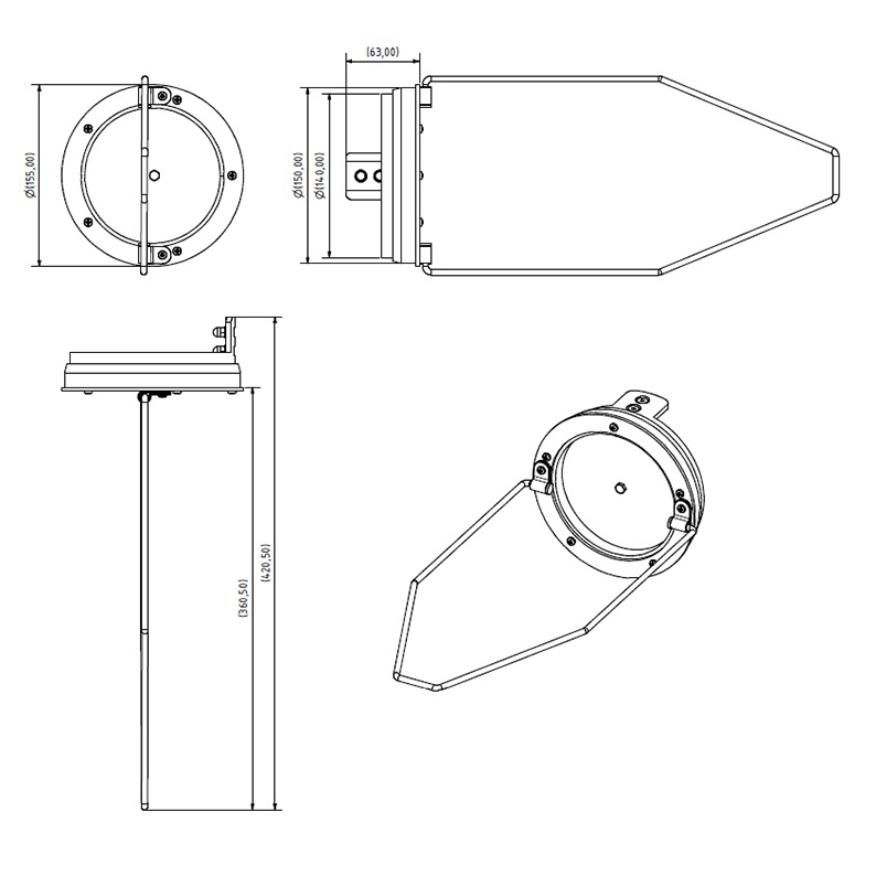 Geruchsverschluss-System GVS-K3-R DN150 â Bild 3
